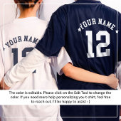 Aangepaste honkbal vader squad met team naam numme t-shirt