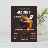 Aangepaste honkbal verjaardag voor jongen kaart (Staand voorkant)