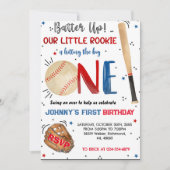 Aangepaste honkbal verjaardagsfeestuitnodiging kaart (Voorkant)