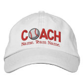 Aangepaste honkbalcoach pet (Voorkant)