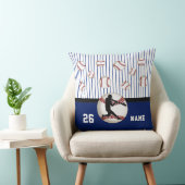 Aangepaste honkbalkpiloot met Jouw naam-nummer Kussen (Stoel)