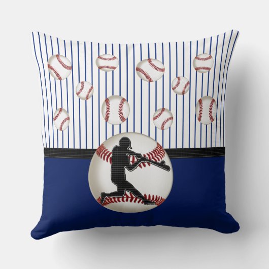 Aangepaste honkbalkpiloot met Jouw naam-nummer Kussen (Achterkant)
