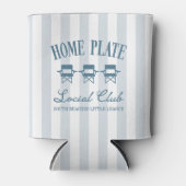 Aangepaste honkbalmoeder thuisplaat sociale club blikjeskoeler (Voorkant)