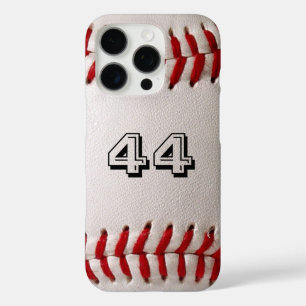 Aangepaste honkbalnummerkunst – Sportfoto met hoge iPhone 16 Pro Hoesje