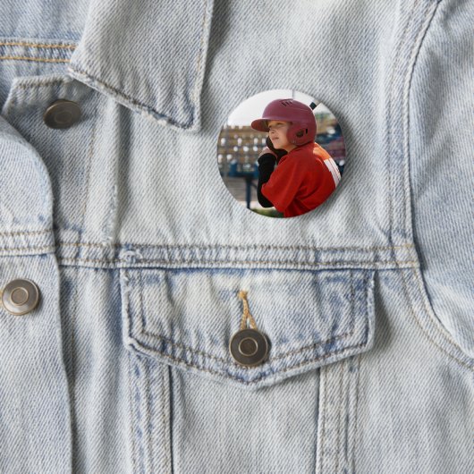 Aangepaste honkbalsport Foto Ronde Button 5,7 Cm (In situ)