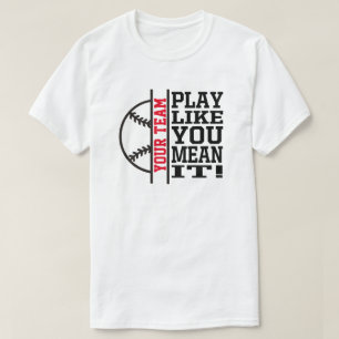 Aangepaste honkbalteam Shirt