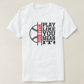 Aangepaste honkbalteam Shirt