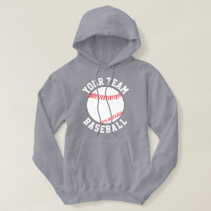 Aangepaste honkbalteamnaam of tekst sport hoodie