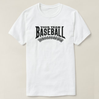 Aangepaste honkbalteamnaam t-shirt