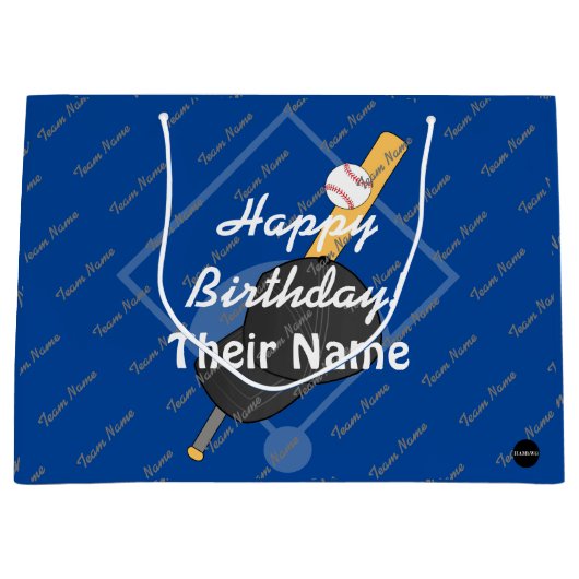 Aangepaste honkbalthema cadeautas HAMbyWG (Voorkant)