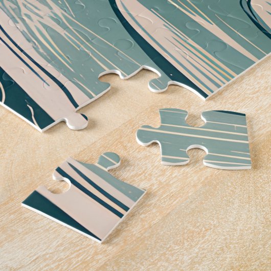 Aangepaste Honolulu Waikiki Travel Landmark Retro  Legpuzzel (Zijkant)