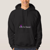 "Aangepaste hoodie | Het leven is goed wandelen gr (Voorkant)
