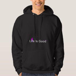 "Aangepaste hoodie | Het leven is goed wandelen gr