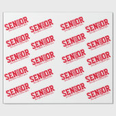 Aangepaste hoofdblokletters van 2019 Red Cadeaupapier (Vlak)