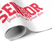 Aangepaste hoofdblokletters van 2019 Red Cadeaupapier (Rol Hoek)