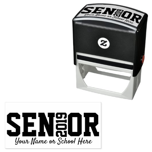 Aangepaste hoofdblokletters van 2019  zelfinktende stempel (In situ)