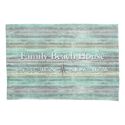 Aangepaste hoogte en lengte van het kustdecor kussensloop (Voorkant)