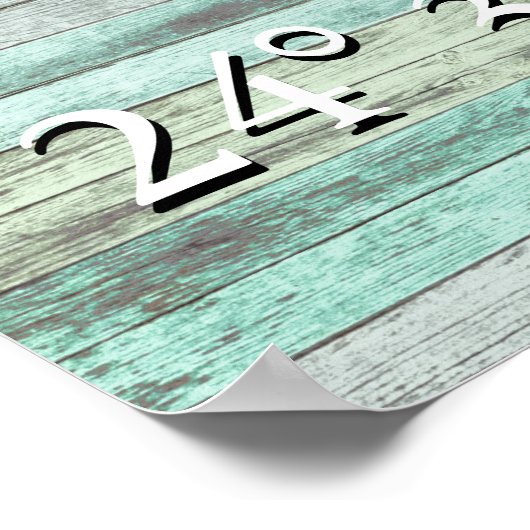 Aangepaste hoogte en lengte van het kustdecor poster (Hoek)