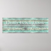 Aangepaste hoogte en lengte van het kustdecor poster (Voorkant)