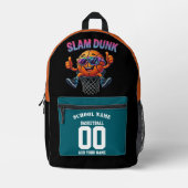 Aangepaste Hoops Rugzak - Slam Dunk Basketbal Naam (Voorkant)