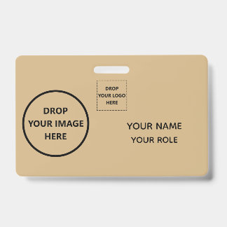 Aangepaste horizontale bedrijf-ID – 2-zijdige foto Badge