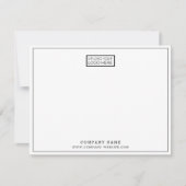 Aangepaste Horizontale Bedrijf Logo Bedrijfsnaam Notitiekaartje (Voorkant)