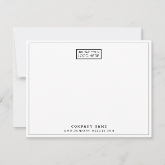 Aangepaste Horizontale Bedrijf Logo Bedrijfsnaam Notitiekaartje (Voorkant)