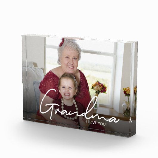 Aangepaste Horizontale Foto Oma Ik hou van jou (Rechts)