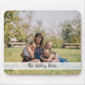 Aangepaste horizontale persoonlijke foto's muismat (Voorkant)