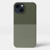 Aangepaste Horizontale Split Moss Groene iPhone 13 iPhone Hoesje (Achterkant)