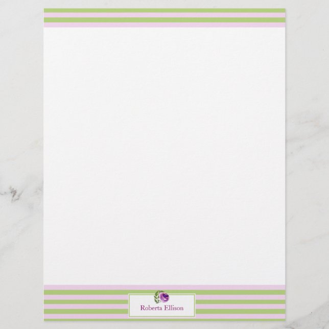 Aangepaste horizontale strepen voor elastische pas briefhoofd (Voorkant)