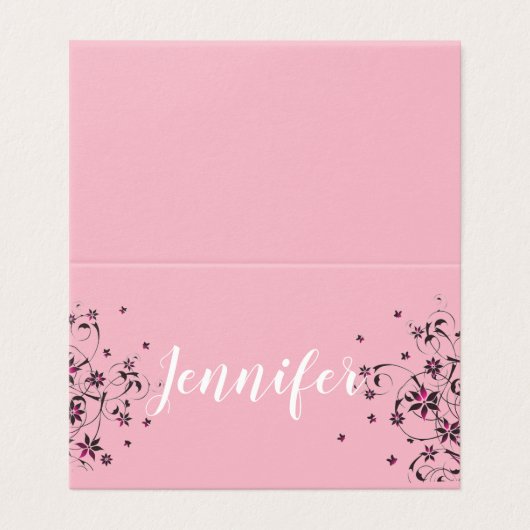 Aangepaste horizontale tapekaart kaart (Buitenkant ongevouwen)