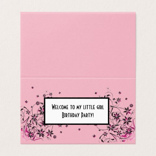 Aangepaste horizontale tapekaart kaart (Buitenkant ongevouwen)