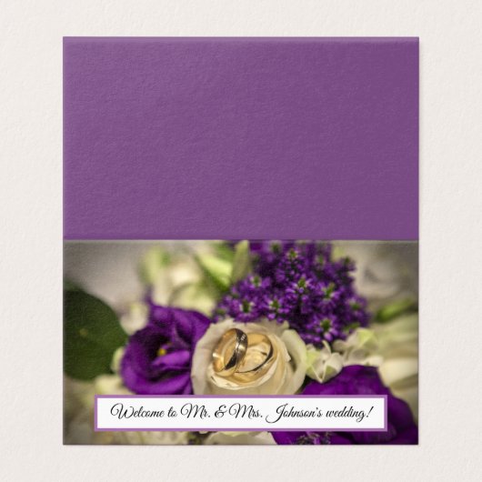 Aangepaste horizontale tapekaart kaart (Buitenkant ongevouwen)