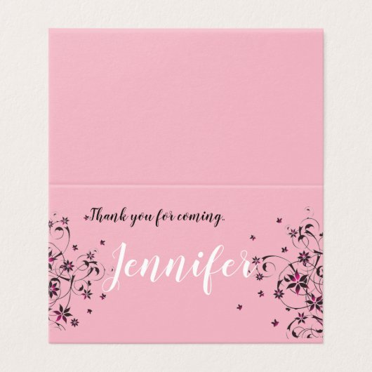 Aangepaste horizontale tapekaart kaart (Buitenkant ongevouwen)