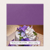 Aangepaste horizontale tapekaart kaart (Buitenkant ongevouwen)