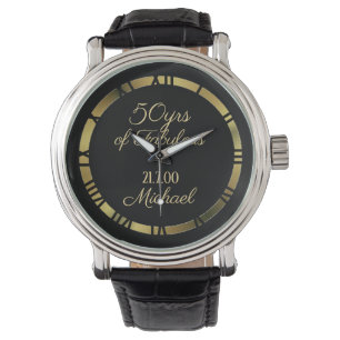 Aangepaste horloge - keuze uit stijltekst voor man