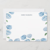 Aangepaste Hortensia Bloem Schildering Briefpapier Bedankkaart (Voorkant)