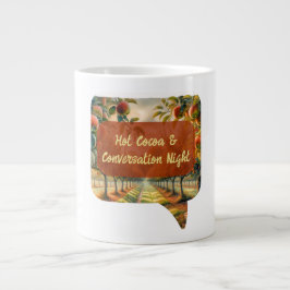 Aangepaste Hot Cocoa & Gesprek Nacht Mok