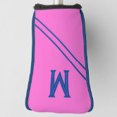 Aangepaste Hot Pink Golf Putter Head Hoesje Golfheadcover (Draai 90)