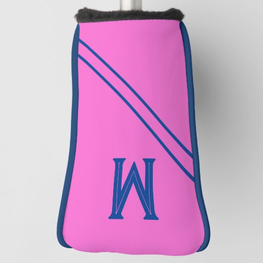 Aangepaste Hot Pink Golf Putter Head Hoesje Golfheadcover (Draai 90)