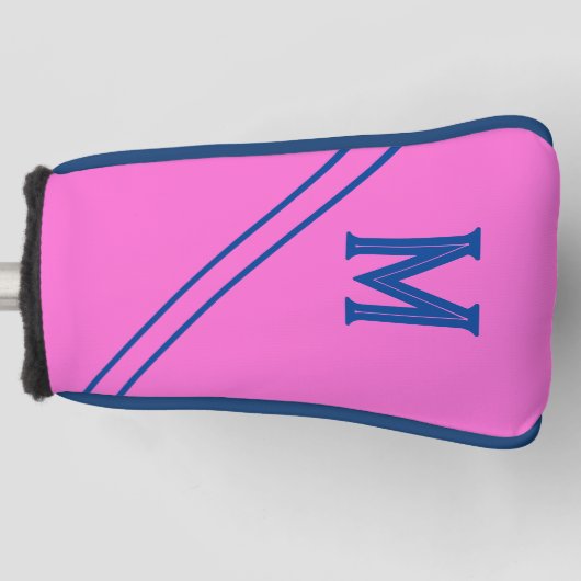 Aangepaste Hot Pink Golf Putter Head Hoesje Golfheadcover (Voorkant)