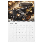 Aangepaste Hot Rods voor elke vakantie 20XX Kalender (Jan 2026)