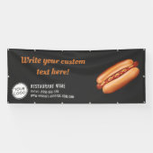 Aangepaste Hotdog Fastfood Restaurant of Diner Spandoek (Horizontaal)
