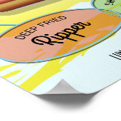 Aangepaste hotdog poster (Hoek)