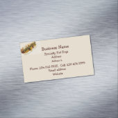 Aangepaste hotdogstandaard of Visitekaartje met vo Magnetisch Visitekaartje (Voorbeeld)