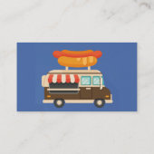 Aangepaste hotdogstandaard of voedingswagentje visitekaartje (Achterkant)