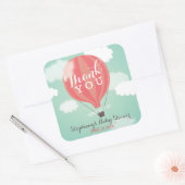 Aangepaste hotline ballon Hartelijk dank, Stickers (Envelop)