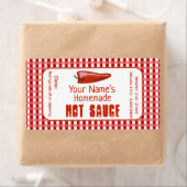 Aangepaste hotsauslabels Aangepaste homemade-voedi Etiket (Insitu)