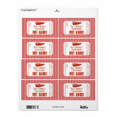 Aangepaste hotsauslabels Aangepaste homemade-voedi Etiket (Full Sheet)